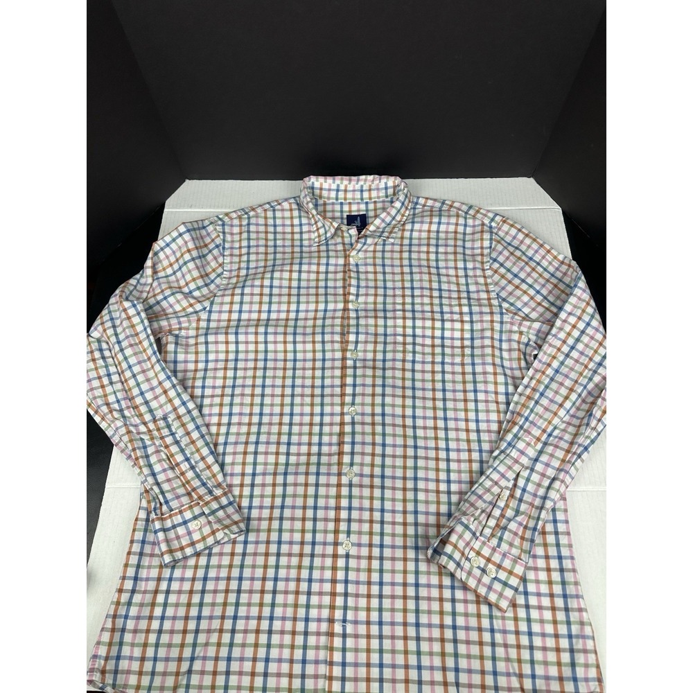 johnnie-O Multicolor Plaid Casual Button Down Shirt
